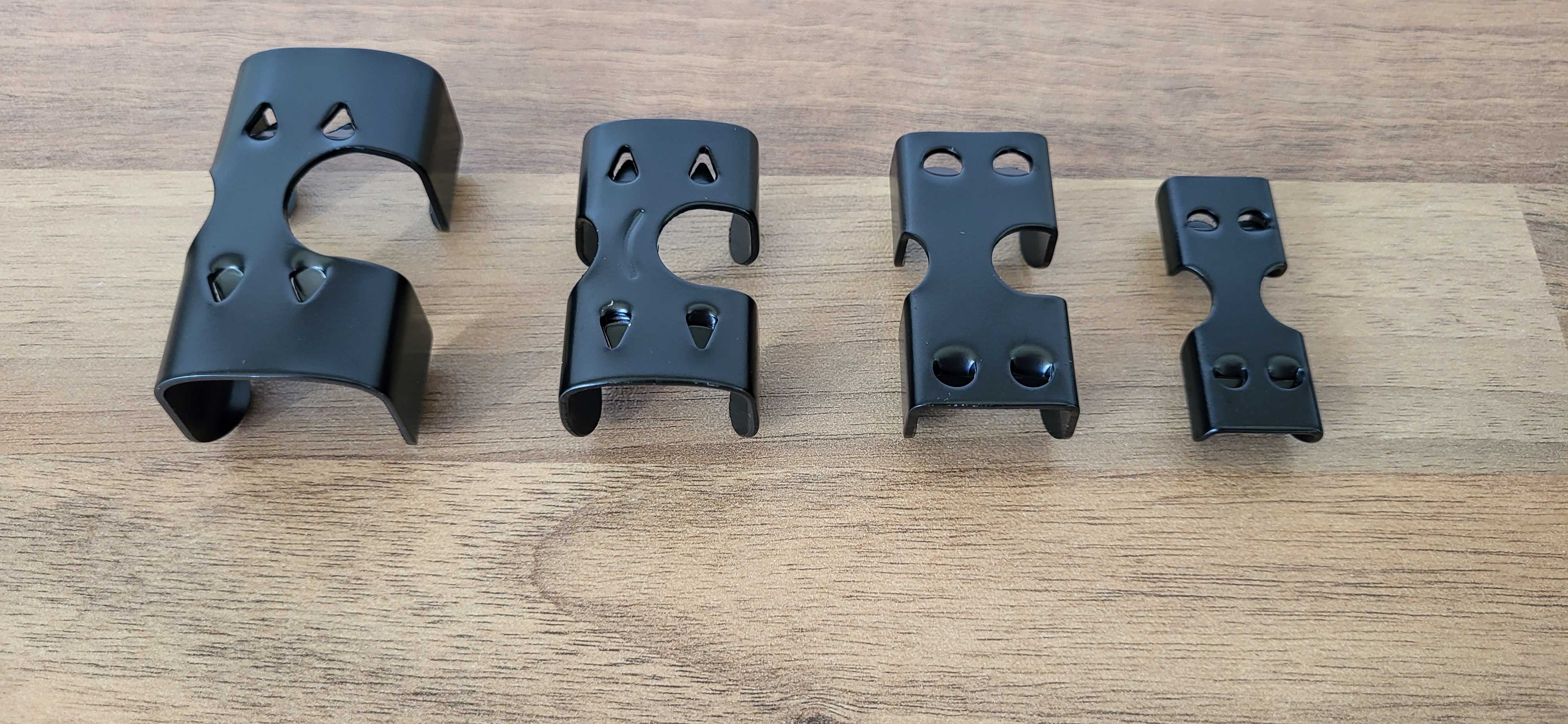 Svorka provazová plechová ČERNÁ pro vytvoření oka - 4 velikosti