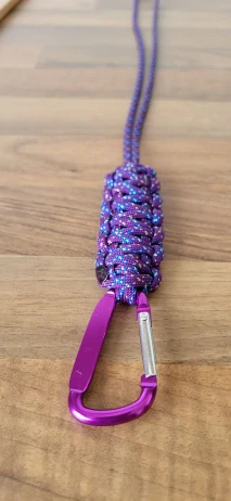 LIMITKA Paracord klíčenka - fialová