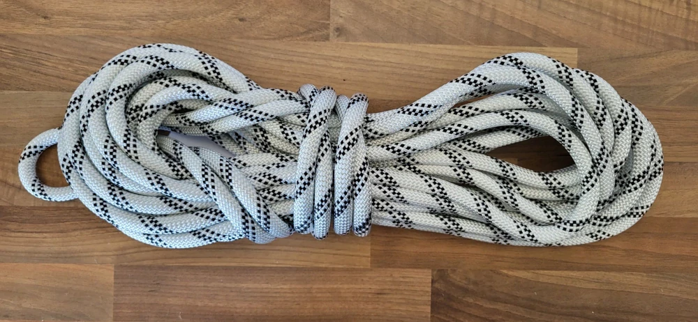 PA s jádrem 11 mm  - 14,5 m - bílá + černá