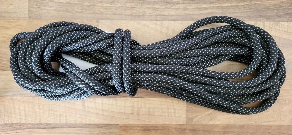 PA s jádrem 11 mm  - 9 m - černá + šedivá