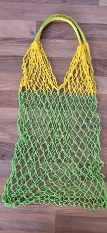 Síťovka | ruční výroba | zelená + žlutá