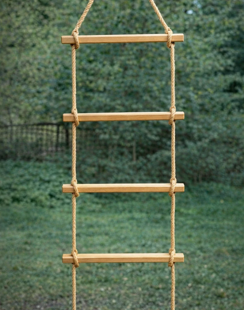 Žebřík s příčkami - juta 2m / 3m