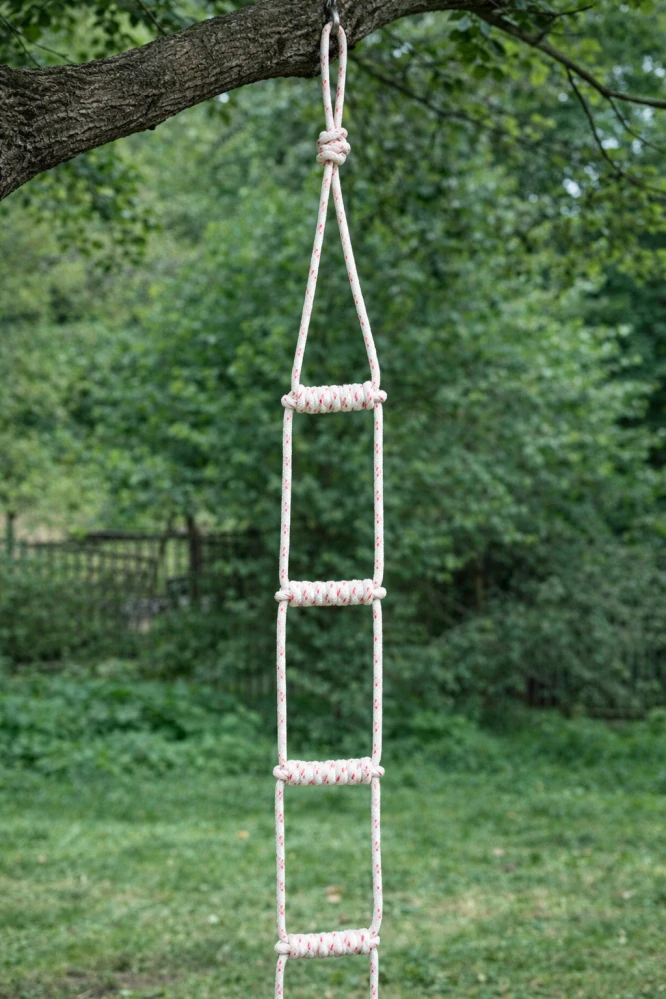 Lanový žebřík PA 2 m | polyamidové lano 11 mm | ruční výroba