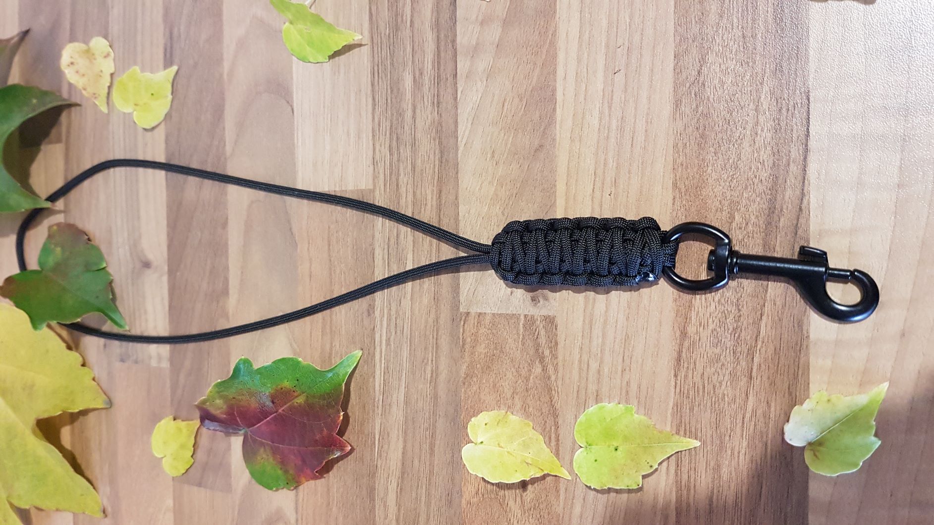 Paracord klíčenka - černá