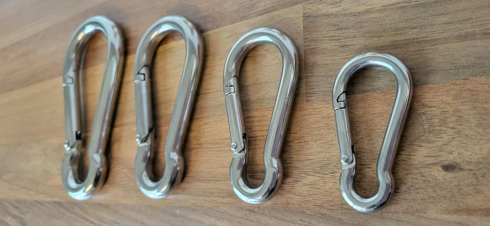 Karabina - HASIČSKÁ / HÁKOVÁ, NEREZ! - 4 velikosti