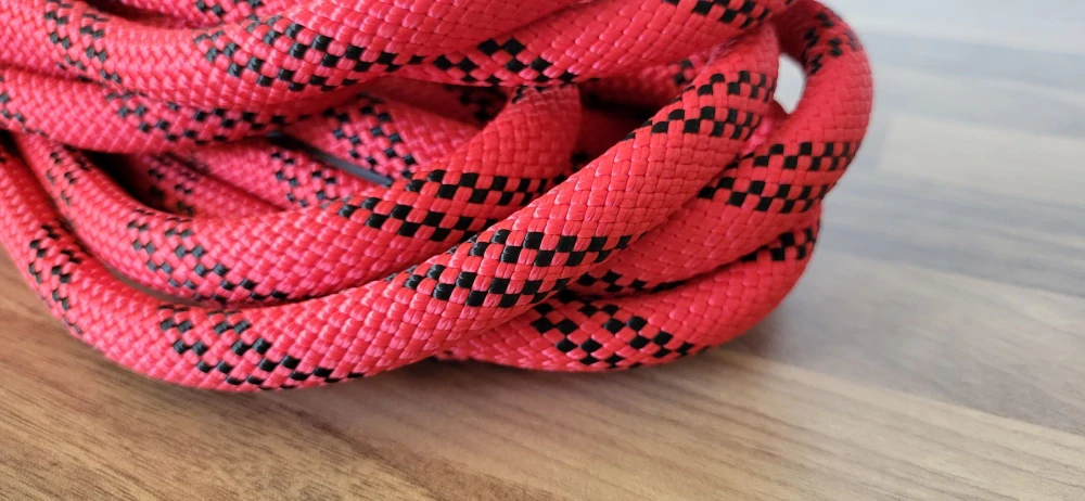 PA s jádrem 12 mm  - 9 m - červená + černá