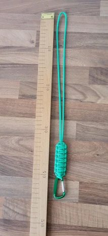 LIMITKA Paracord klíčenka - zelená