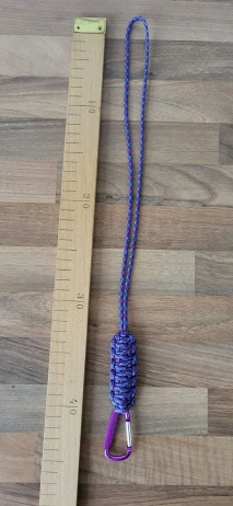 LIMITKA Paracord klíčenka - fialová