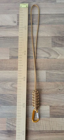 LIMITKA Paracord klíčenka - zlatá