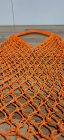 Síťovka | ruční výroba | oranžová