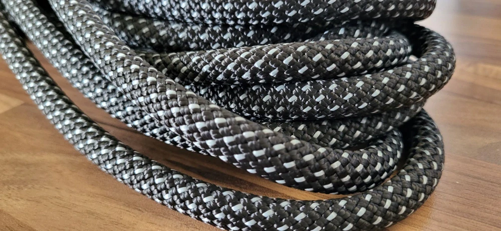 PA s jádrem 11 mm  - 9 m - černá + šedivá