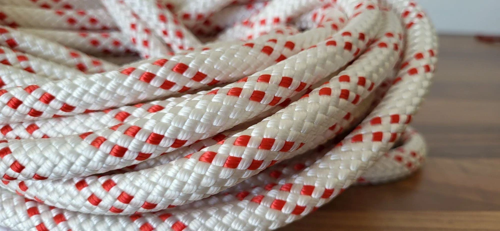 PA s jádrem 11 mm  - 20 m - bílá + červená