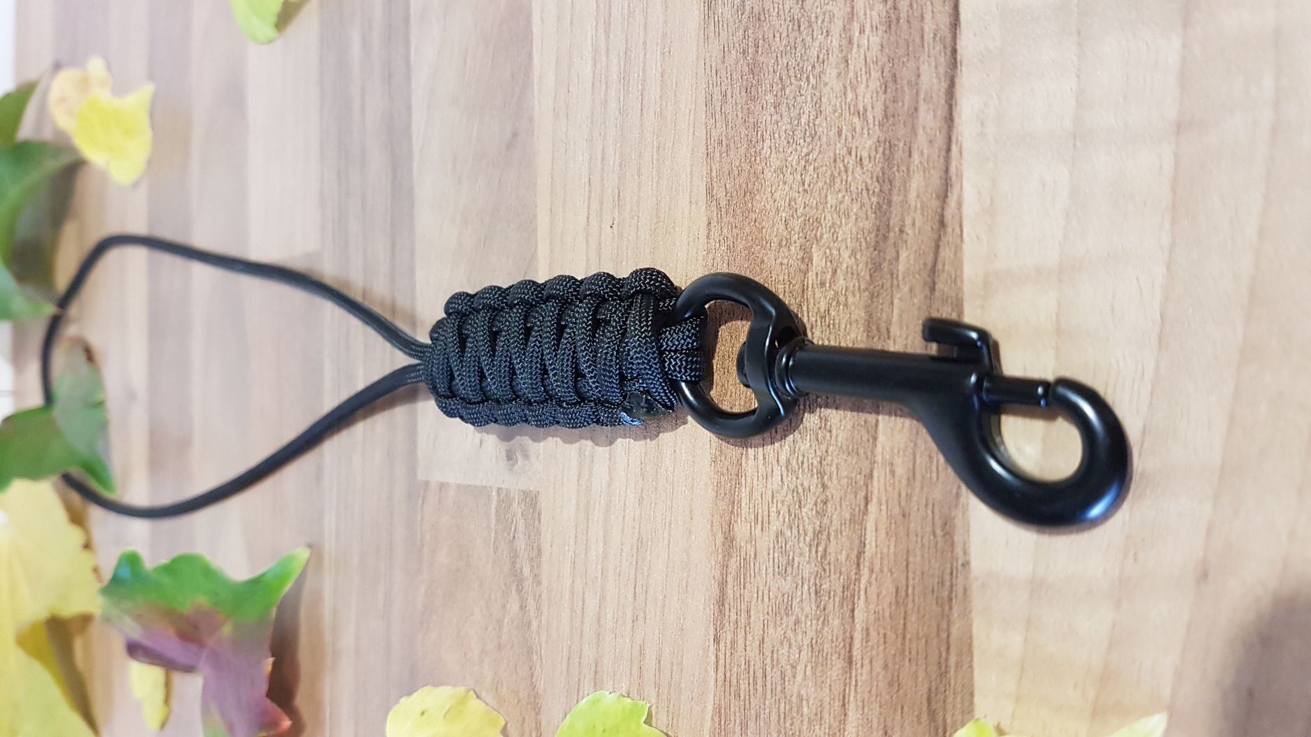 Paracord klíčenka - černá