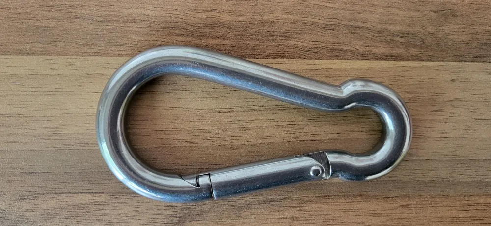 Karabina - HASIČSKÁ / HÁKOVÁ, NEREZ! - 4 velikosti