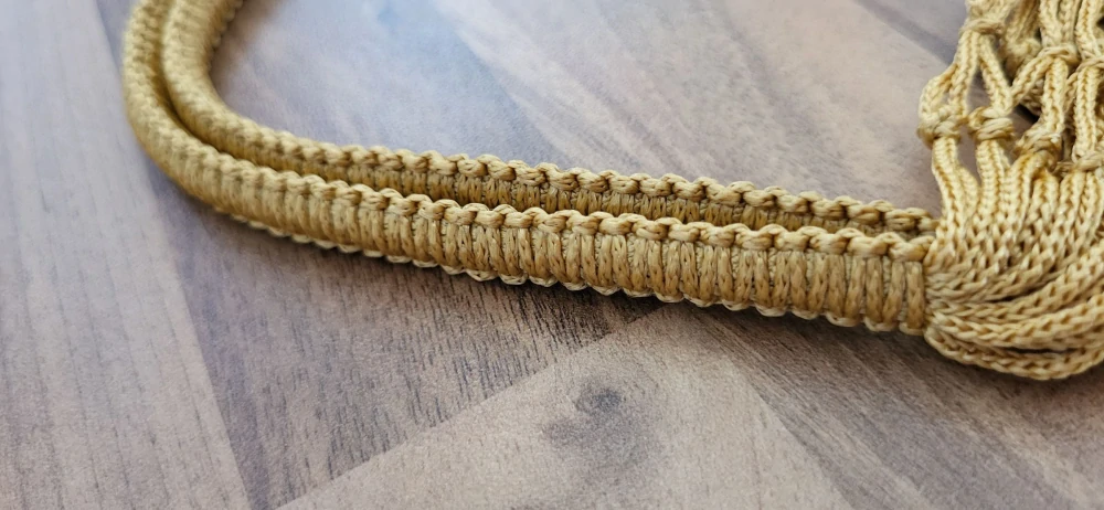 Síťovka | ruční výroba | zlatá + zelená