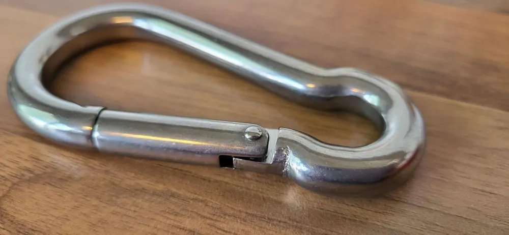 Karabina - HASIČSKÁ / HÁKOVÁ, NEREZ! - 4 velikosti