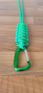 LIMITKA Paracord klíčenka - zelená