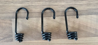 Koncovka - hák ke gumolanu (6 mm - 10 mm), černá