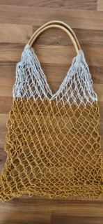 Síťovka | ruční výroba | zlatá + bílá